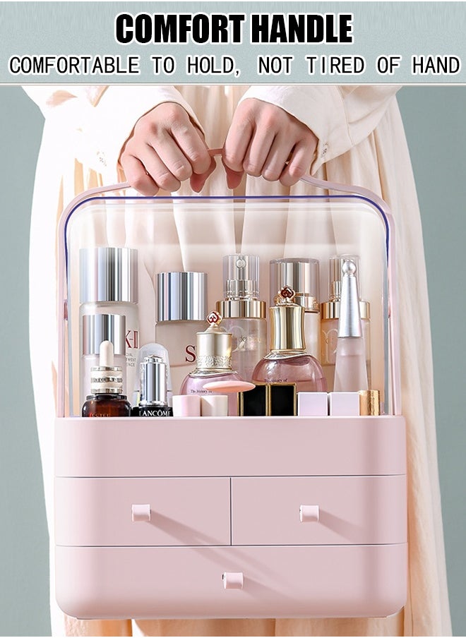 Cosmetics storage box, lipstick desktop drawer, transparent storage rack, skincare products