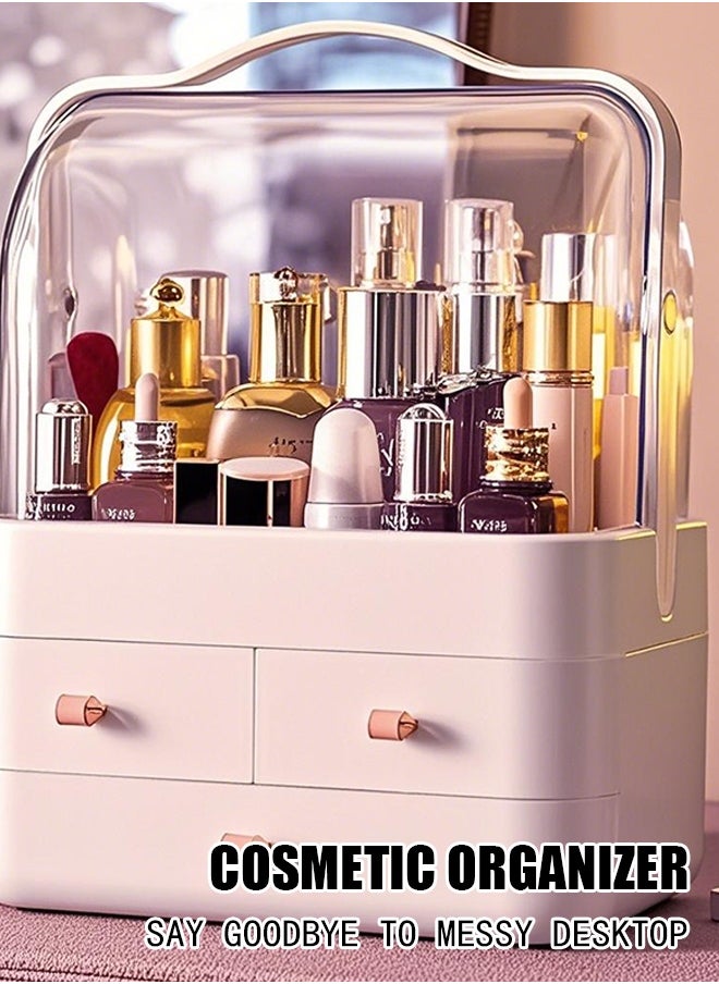 Cosmetics storage box, lipstick desktop drawer, transparent storage rack, skincare products