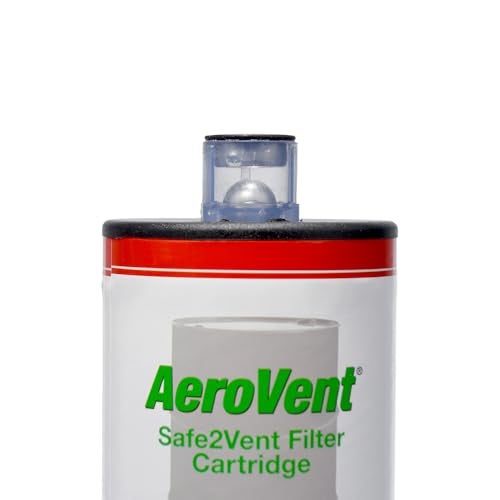 Newstripe AeroVent Safe2Vent Single Filter Assembly (Part #10004701) | Fits Single-Can Systems | Reusable Top, Base & Filter Cartridge | Viz-a-Ball Indicator | Compliant in All 50 States | Made in USA - Image 5