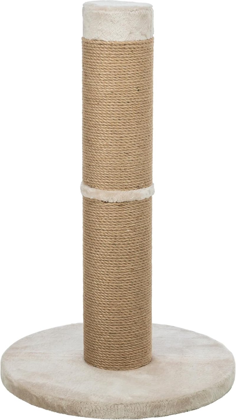 Trixie Rue Cat Scratching Post 31.5 Inch - Cat Scratcher with Soft Fabric Covering Base and Durable Sisal Rope - for Large Cats - in Beige - Image 1