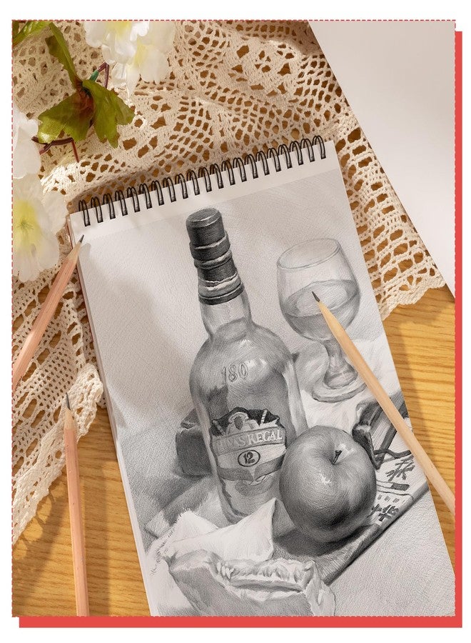 Prudiut 50 Sheets Marker Paper Pad, 7.5×9.8 Inch Bleedproof Art Sketch Pad, 73lb/120gsm Drawing Paper Spiral Sketch Book, Alcohol Marker Paper Painting Coloring Paper for Beginners, Artists, Gift, Christmas - Image 4