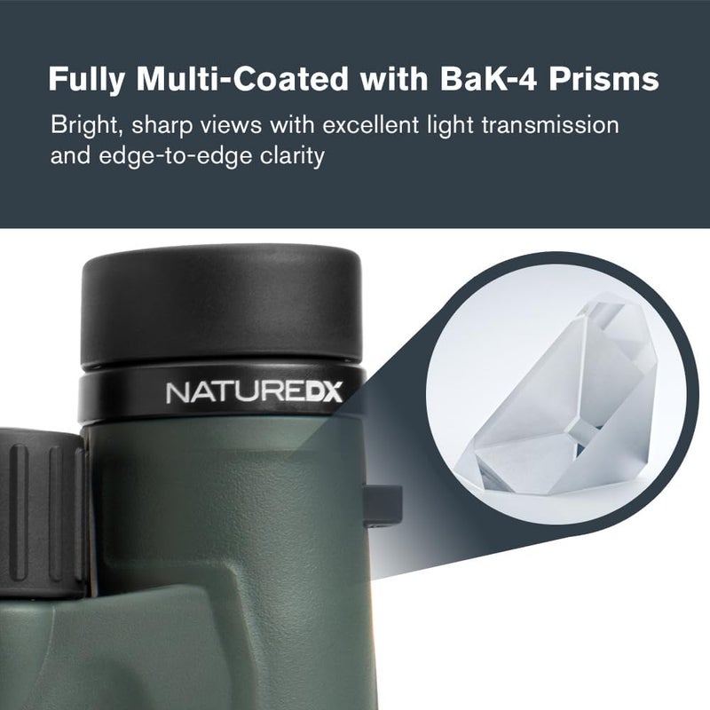 Celestron Nature DX 10x32mm Roof Binoculars - Green - Image 3