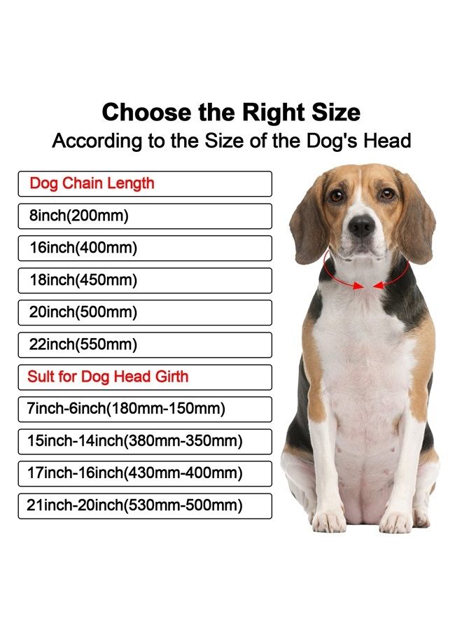 KOLODOGO Metal Cuban Diamond Dog Chain Dog Training Chain with Secure Buckle Pet Collars for Large Medium Dogs - Image 1