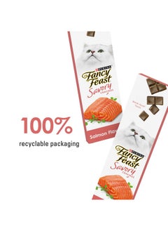 Fancy Feast Y Feast Limited Ingredient Cat Treats, Savory Cravings Salmon Flavor  3 Oz. Box  - Image 3