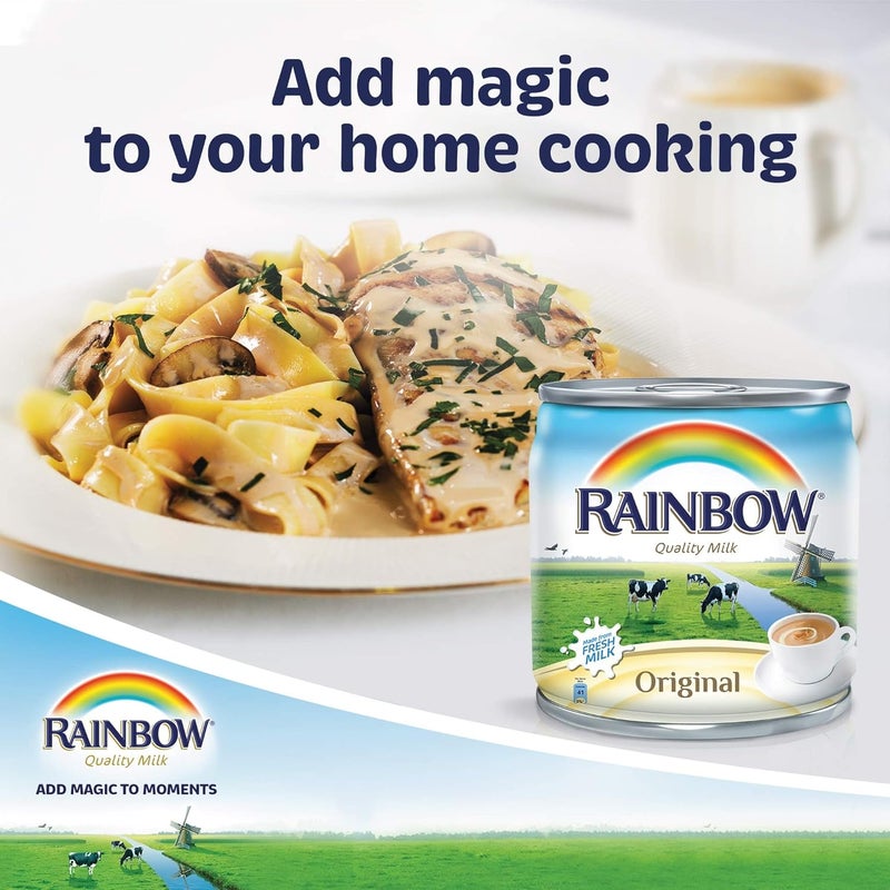 Rainbow Original Vitamin D Evaporated Liquid Milk - 96 x 170g - Image 5