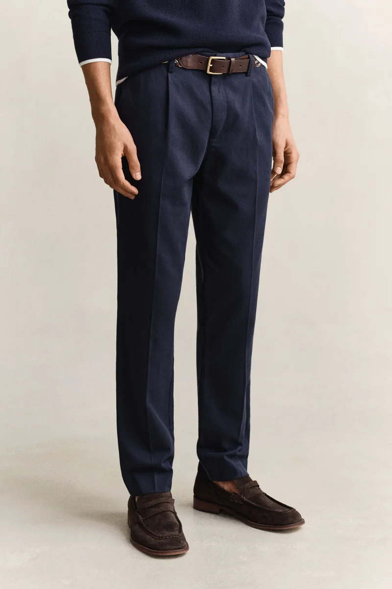 GANT  Slim Smart Cotton Lyocell Pants for Men | Best Price UAE