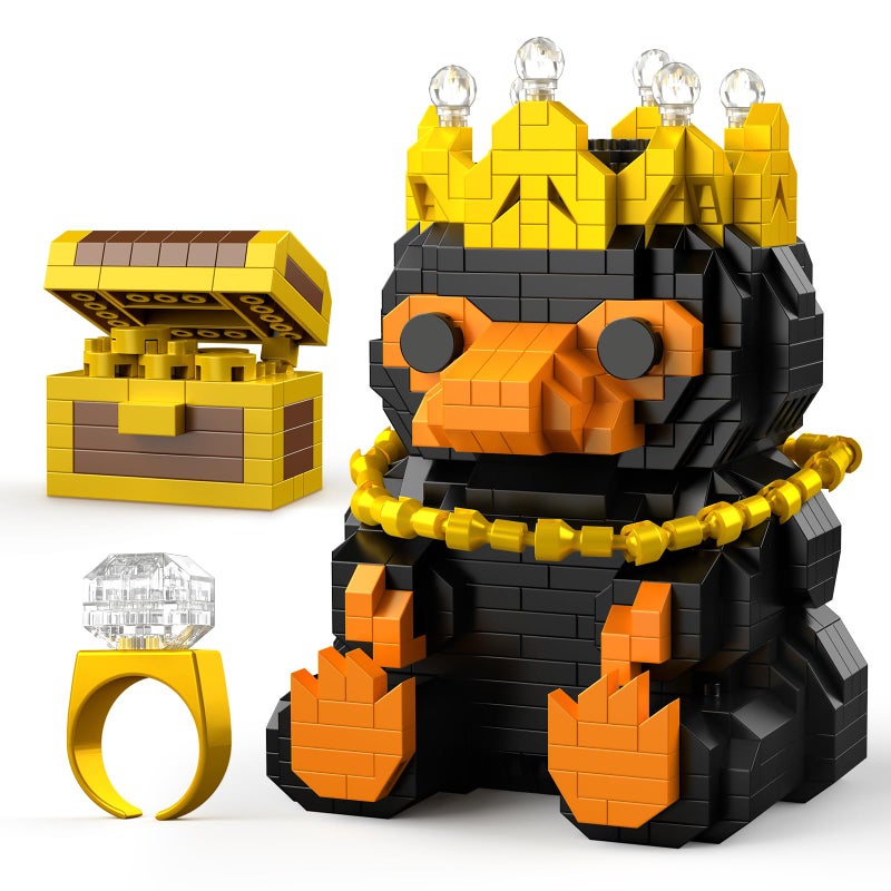 Vziimo Magic Animals Building Set Animal Toys with Necklace Ring Treasure Box Crown MOC Animal Building Blocks Gifts for Adults Teens Age 14 and Magic World Fans 950 PCS - Image 3