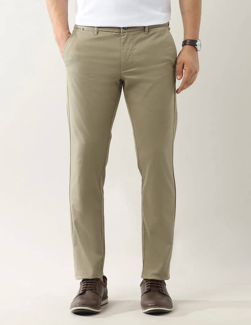 Arrow Mid Rise Slim Fit Trousers