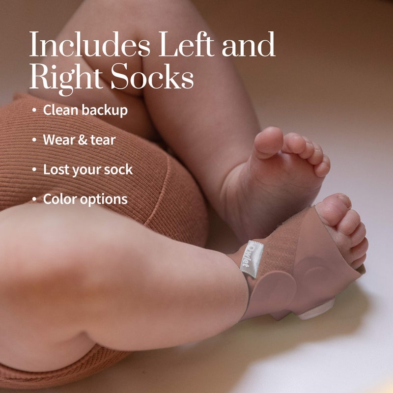 Owlet Accessory Fabric Sock for Dream Sock Baby Monitor, Fits Babies 0 to 18 Months, Dusty Rose (Sensor and Base Station Not Included) - Image 4