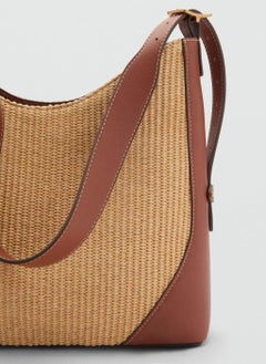 MANGO Contrast Canvas Shoulder Bag  - Image 4