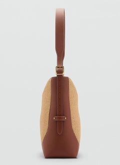 MANGO Contrast Canvas Shoulder Bag  - Image 3