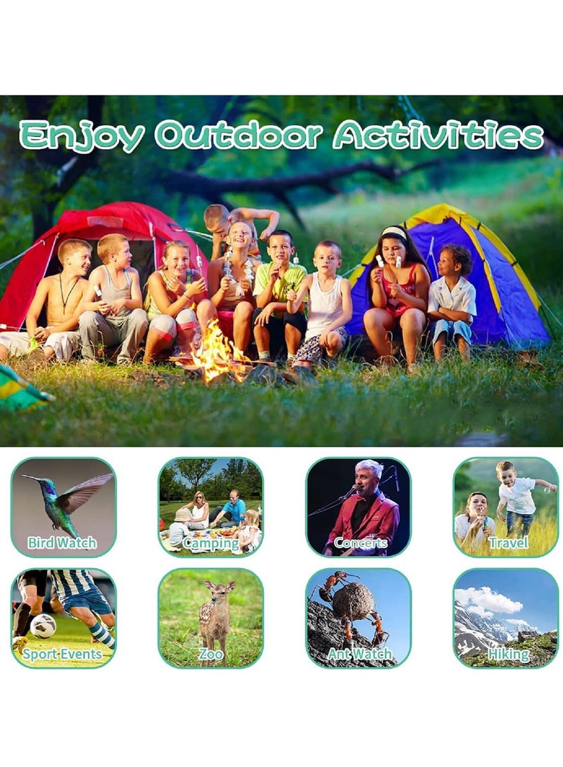 AROAQ Kids Binoculars Shockproof 8 x 21 High Resolution Compact Kids Binoculars Real for 3-12 Boys and Girls Perfect for Bird Watching Hiking Camping Travel Birthday Gift - Image 5