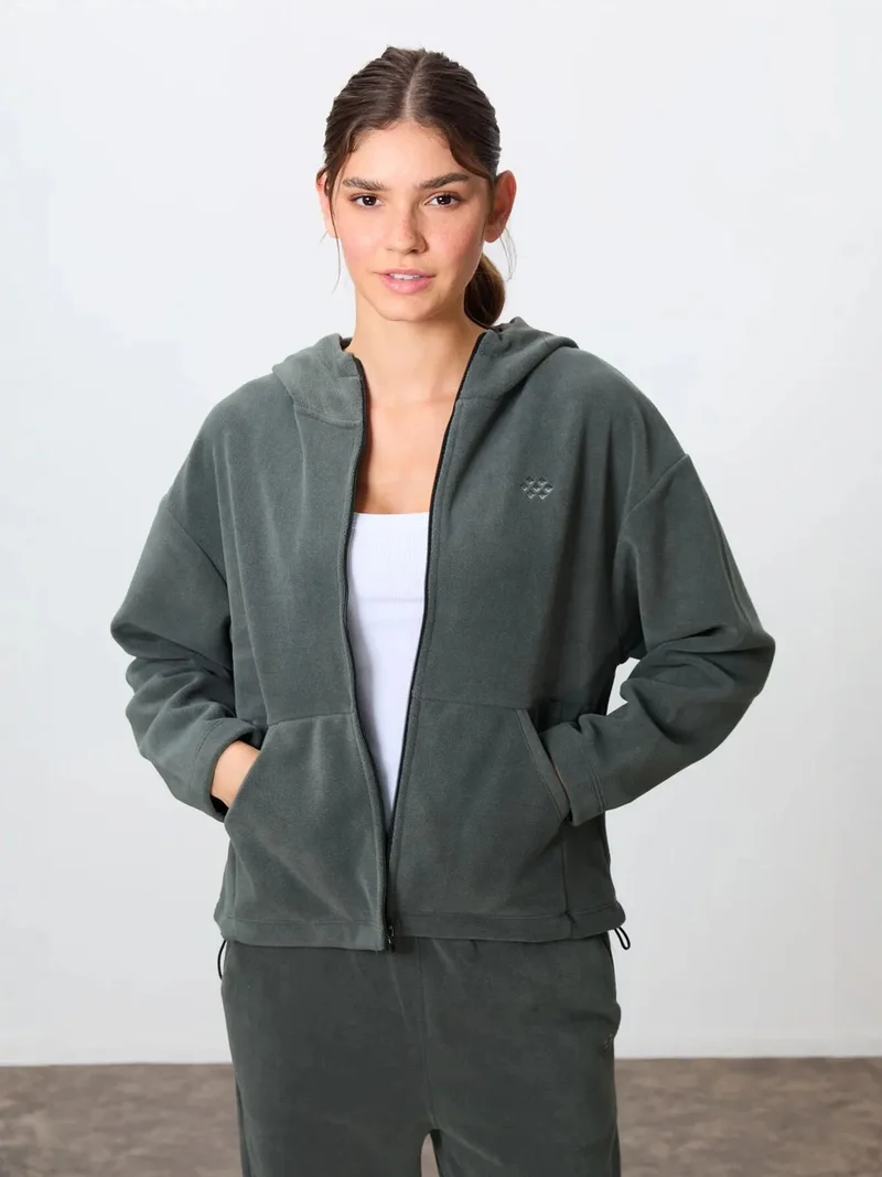 TOMMYLIFE TOMMY Oversized Hooded Zipper Tracksuit Set