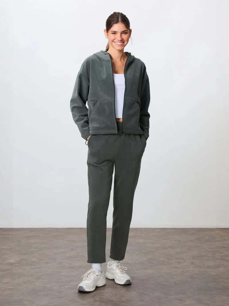 TOMMYLIFE TOMMY Oversized Hooded Zipper Tracksuit Set