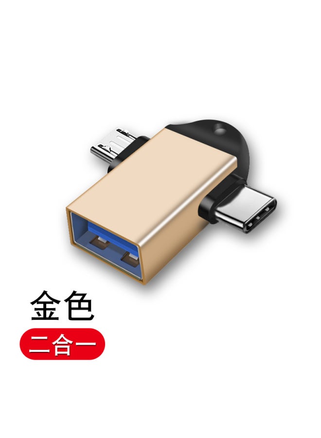 Otg Adapter Typec Interface Data Cable Usb Mobile Phone Computer Tablet Converter Connection Portable Disk Transmission - Image 1
