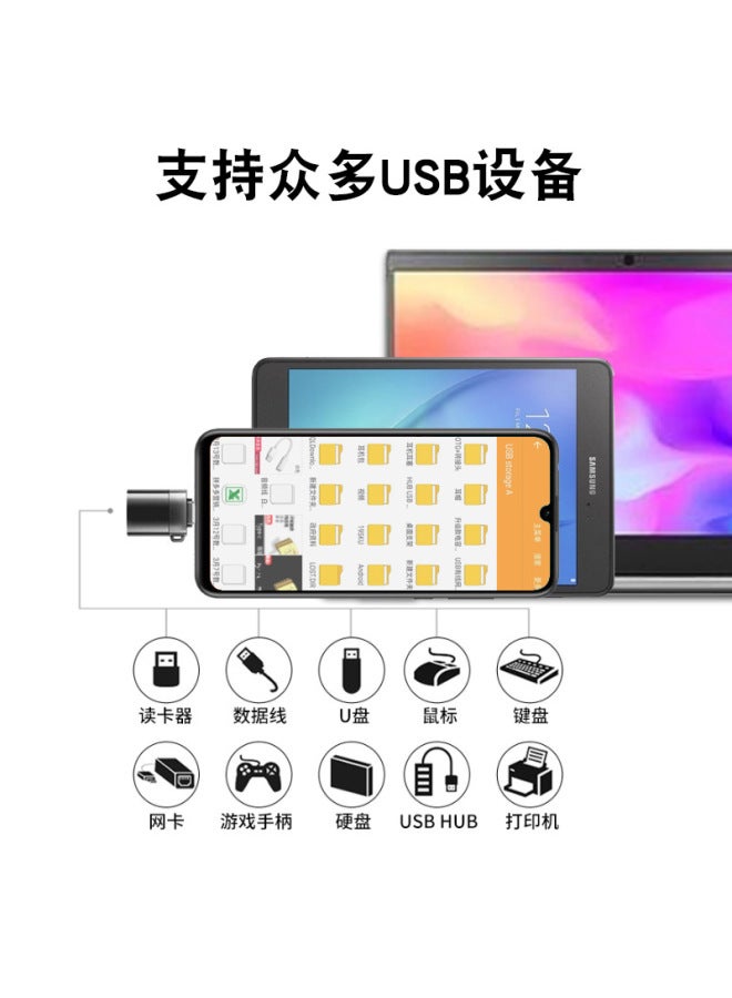 Otg Adapter Typec Interface Data Cable Usb Mobile Phone Computer Tablet Converter Connection Portable Disk Transmission - Image 4