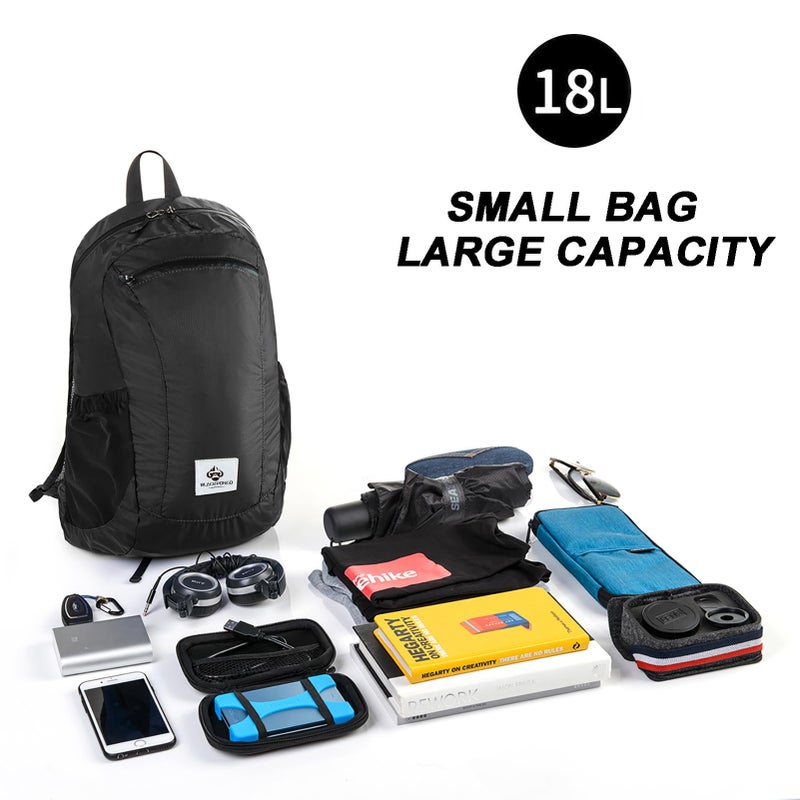 Blackpongo Small Backpack 18L Lightweight Packable Backpack for Travel, Airplane Travel Hiking Daypack (Green) - Image 5