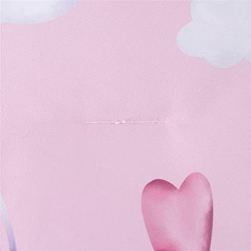 URBONUR 4-Piece Toddler Bedding Set - Ultra Soft Colorful Rainbow Cloud Pink Girls Toddler Comforter Set - Include Comforter, Flat Sheet, Fitted Sheet and Reversible Pillowcase - Image 5