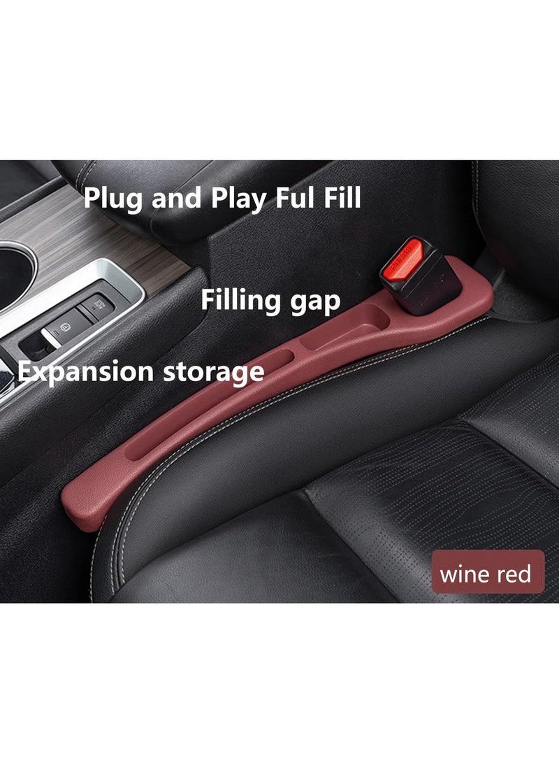 OSHIMA New Car Seat Side Gap Filler Organizer, Car Seat Gap Organizer with Phone Holder, Upgraded Leak-Proof Filling Strip Storage Box, Cars Accessories Car Side Seat Gap Filler for Prevent Falling (Black) - Image 3