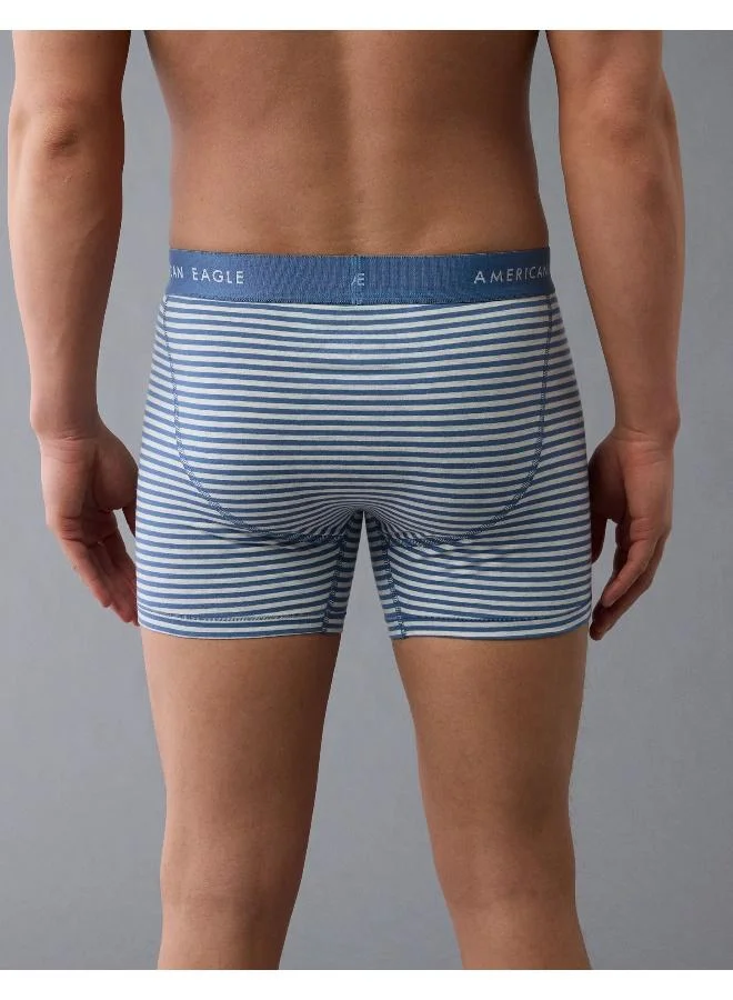 امريكان ايجل AEO Men's Striped 4.5" Classic Boxer Brief