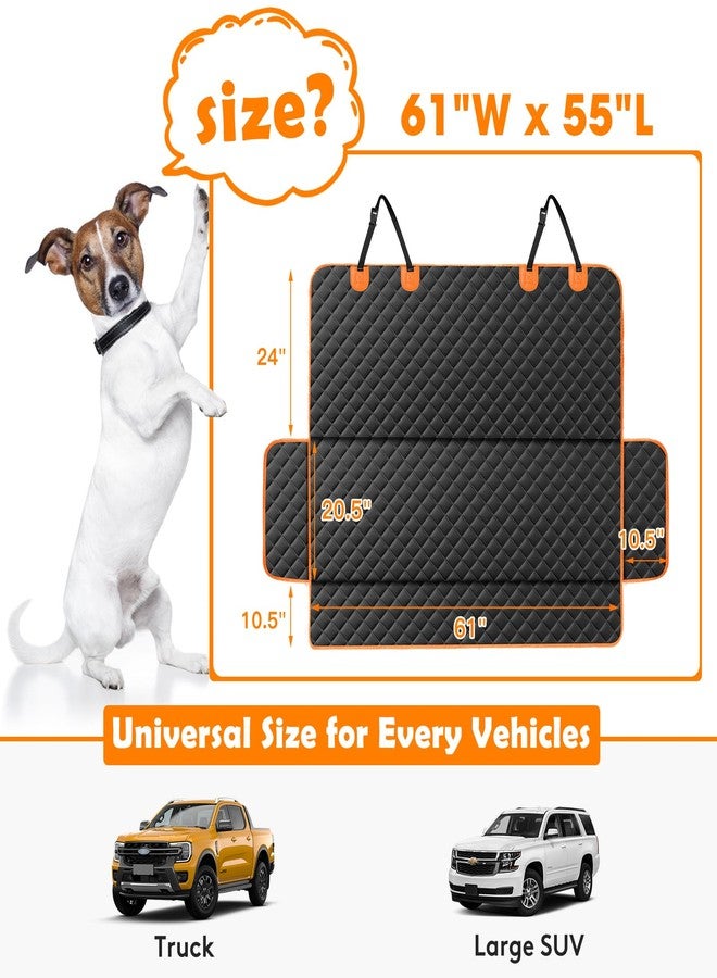 MIXJOY Truck Back Seat Cover for Dogs, Waterproof Pet Seat Covers for Trucks, Dog Cover for Truck Back Seat, Nonslip Pet Bench Seat Cover for Ford F150 F250 F350/Chevrolet Silverado/GMC/Ram - Image 2
