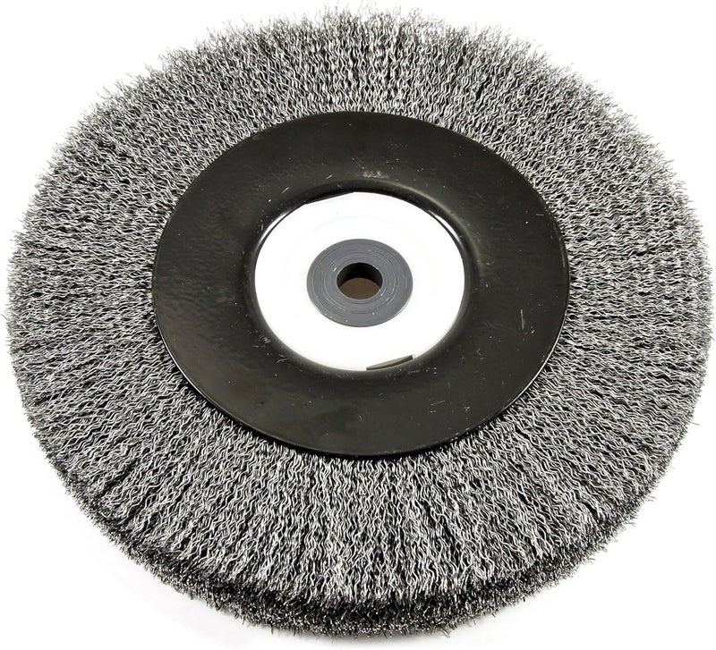 Forney 72897 Wire Bench Wheel Brush Industrial Pro Crimped with 12Inch Through 2Inch Multi Arbor 8Inchby012Inch - Image 5