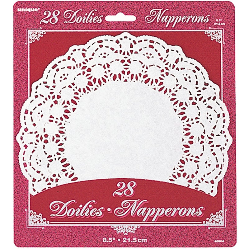White Paper Doilies 825 28 Ct Premium Quality Disposable Table Decor for Weddings Tea Parties and Events