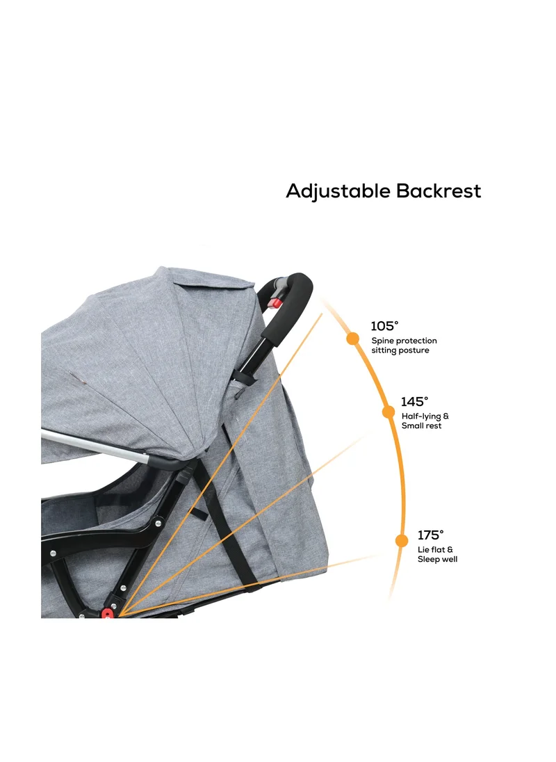 نورتر Nurtur Baby Stroller Storage Basket Removable food tray 5 Point Safety Harness Compact Design Multicolor