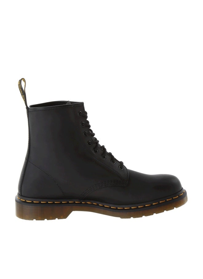 Dr Martens حذاء دكتور مارتنز يونيكس 1460 جلد دهني 8 عيون، أسود، 15 نساء/14 رجال - Image 1