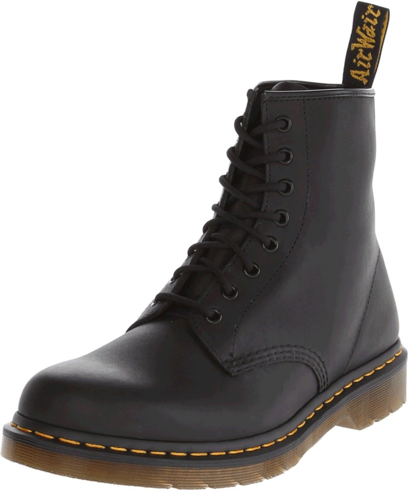 Dr Martens حذاء دكتور مارتنز يونيكس 1460 جلد دهني 8 عيون، أسود، 15 نساء/14 رجال - Image 4