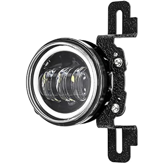 AUXMART 4 Inch Fog Light Mount Bracket 4 Led Fog Light Mounting Adapter Compatible With Jeep Wrangler 2013 2014 2015 2016 2017 2018 Hard Rock Rubicon X10Th Anniversary Editions - Image 3