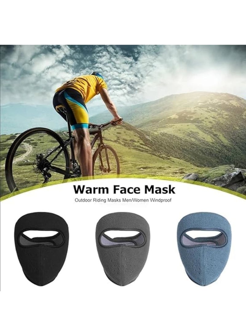 SYOSI Winter Face Mask, Fleece Full Face Cover for Cold Weather, Windproof Thermal Balaclava with Breathable Design, Outdoor Ski Cycling Hiking Gear for Men and Women, 2 Pack Black - Image 4