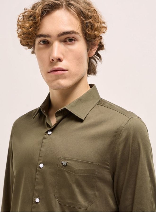 THE BEAR HOUSE Men's Shirt for Casual and Formal Wear | Classic Button-Down Style for Office, Daily Use, Travel, Events & All-Season Outfits | Versatile & Stylish Wardrobe Essential for Every Occasion - Image 5