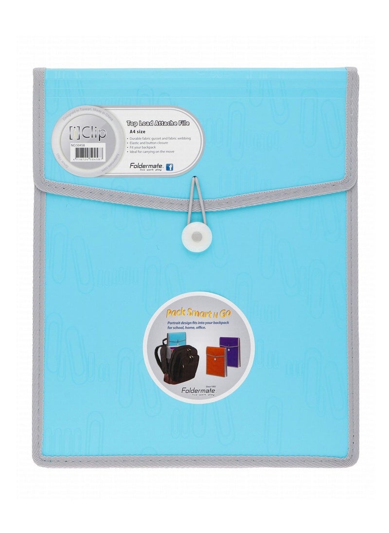 Foldermate - A4 Size Top Load Expanding File Blue - Image 1