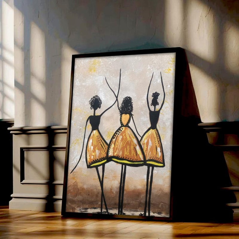 ماركتنا لوحة قماشية بتصميم تجريدي مع برواز مجوف مقاس (120x80) قطعة واحدة - Image 3