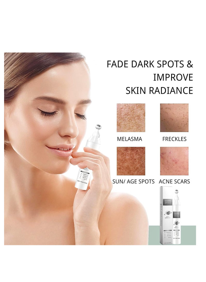 EELHOE Dark Spot Remover For Face, Dark Spot Corrector with Roller, Precise Application, Hydrating Glow, Treatment for Age Spot Sun Spot Freckles Melasma Brown Spot 15G - Image 3