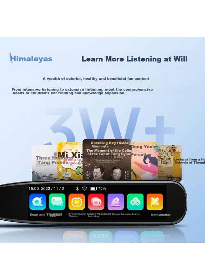 Ozing Good Memory Star English Electronic Dictionary Pen Learning Machine, Suitable For Primary To High School Students, All-Subject Synchronized Scanning Learning Tool, Translation Pen, Portable Learning Device - Image 4