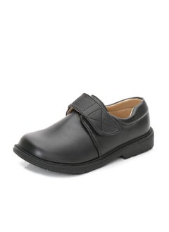 Boys Black White Leather Shoes 2024 Spring Autumn New Formal Dress Shoes for Children Ace