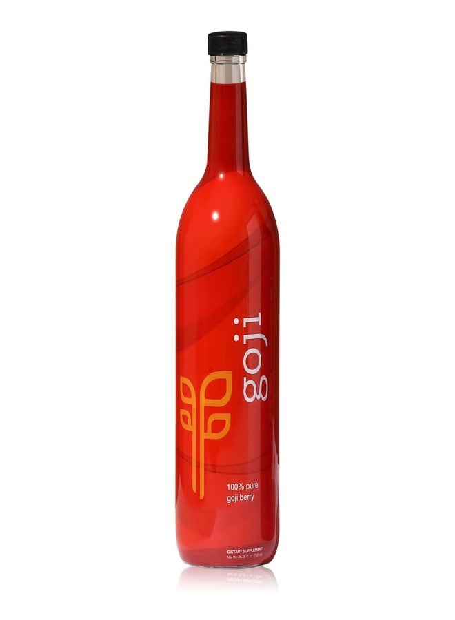 PURE Goji | 100% Pure Goji Berry Superfruit Juice | 25.35 fl oz | Antioxidant Rich & Immunity Boosting, Non GMO, Gluten Free, Natural Liquid, Kosher, Real Fruit Supplement - Image 1