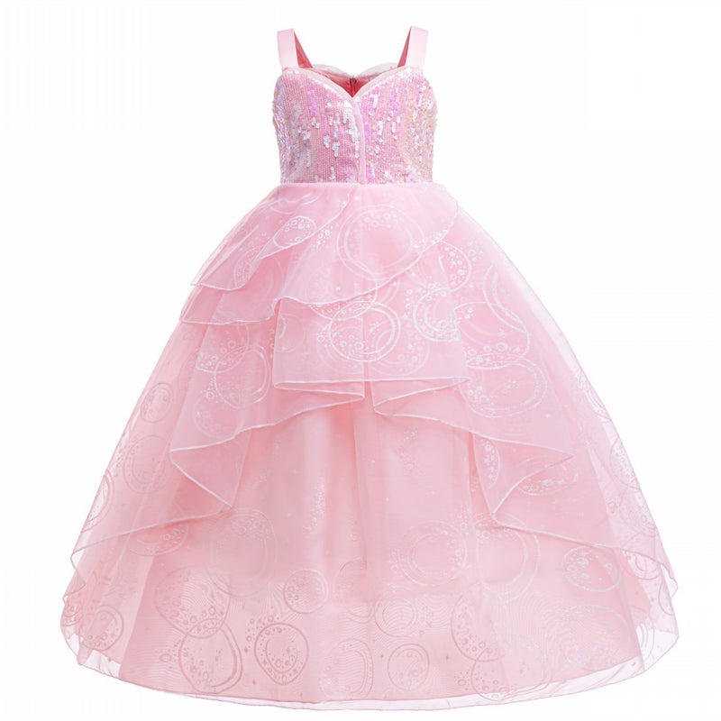 Wicked Glinda Pink Girls Princess Dress - Image 2