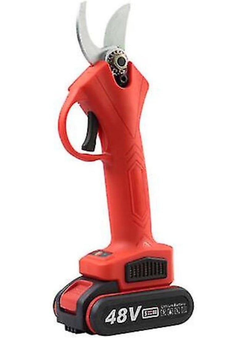 UV Enterprises Cordless Electric Pruning Shears 48V– Professional Garden Branch Trimmer & Cutter | Dual 2000mAh Batteries for Continuous Use | Stainless Steel Blades | Lightweight & Ergonomic Design - Image 2