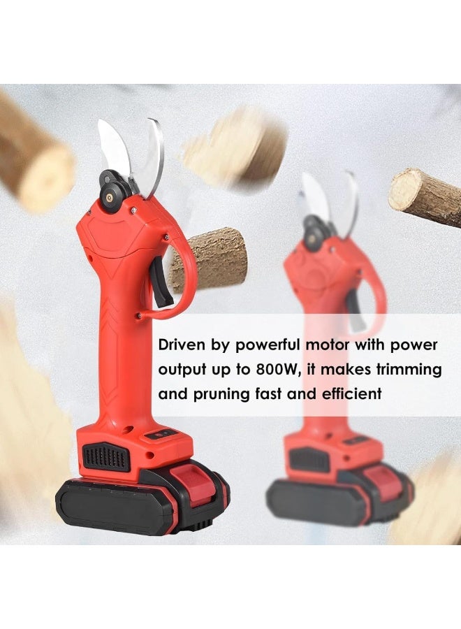 UV Enterprises Cordless Electric Pruning Shears 48V– Professional Garden Branch Trimmer & Cutter | Dual 2000mAh Batteries for Continuous Use | Stainless Steel Blades | Lightweight & Ergonomic Design - Image 3