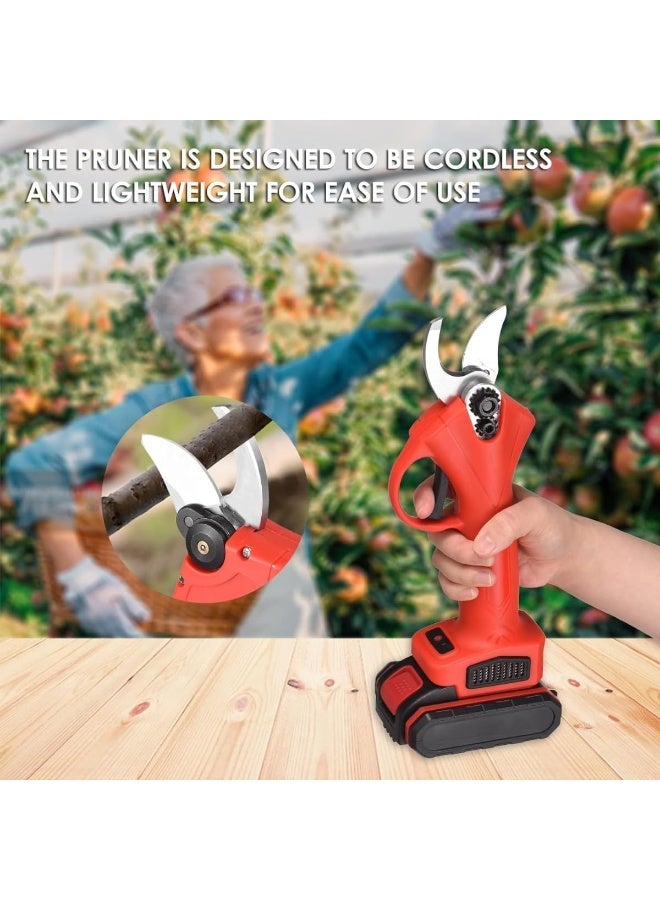 UV Enterprises Cordless Electric Pruning Shears 48V– Professional Garden Branch Trimmer & Cutter | Dual 2000mAh Batteries for Continuous Use | Stainless Steel Blades | Lightweight & Ergonomic Design - Image 4