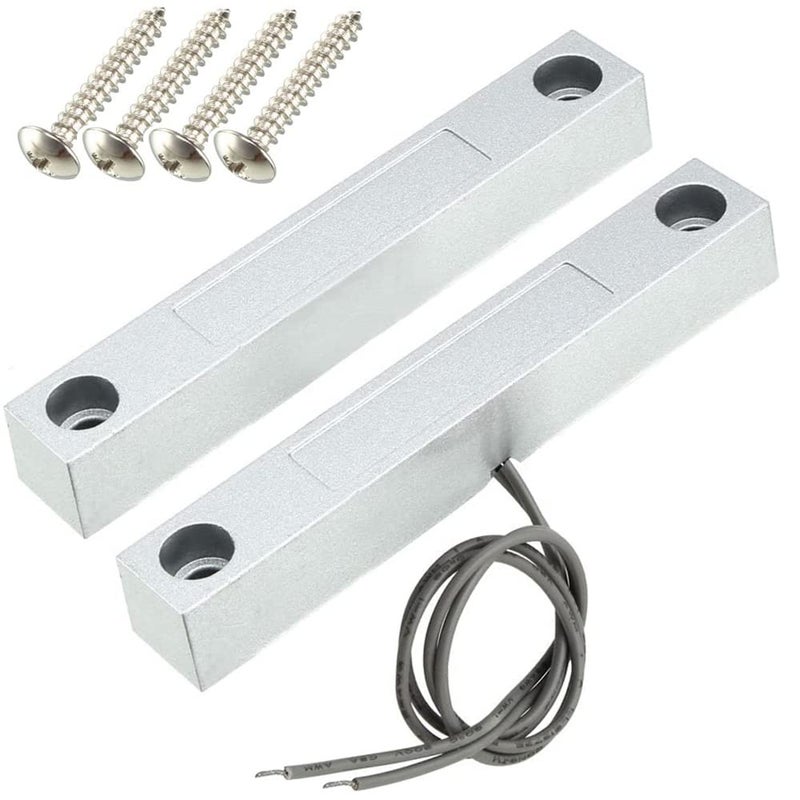 Gebildet Home Security Wired Rolling Door Contact Magnetic Reed Switch MC58 Alarm Sensor Magnetic Switch with 2 Wires for NC Applications - Image 2