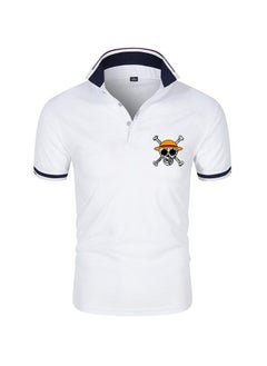 KUYING New One Piece Printed Casual Polo Shirt  - Image 1