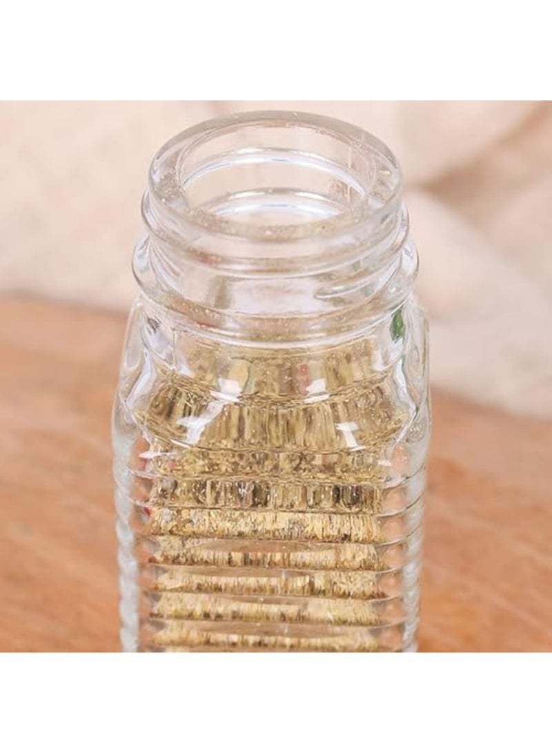SYOSI 30 Pack Glass Salt and Pepper Shakers Set - 3.3oz Spice Jars with Stainless Steel Lids, Clear Refillable Shakers for Restaurants, Kitchens, Food Trucks & Home Use (3.2" x 1.5") - Image 5