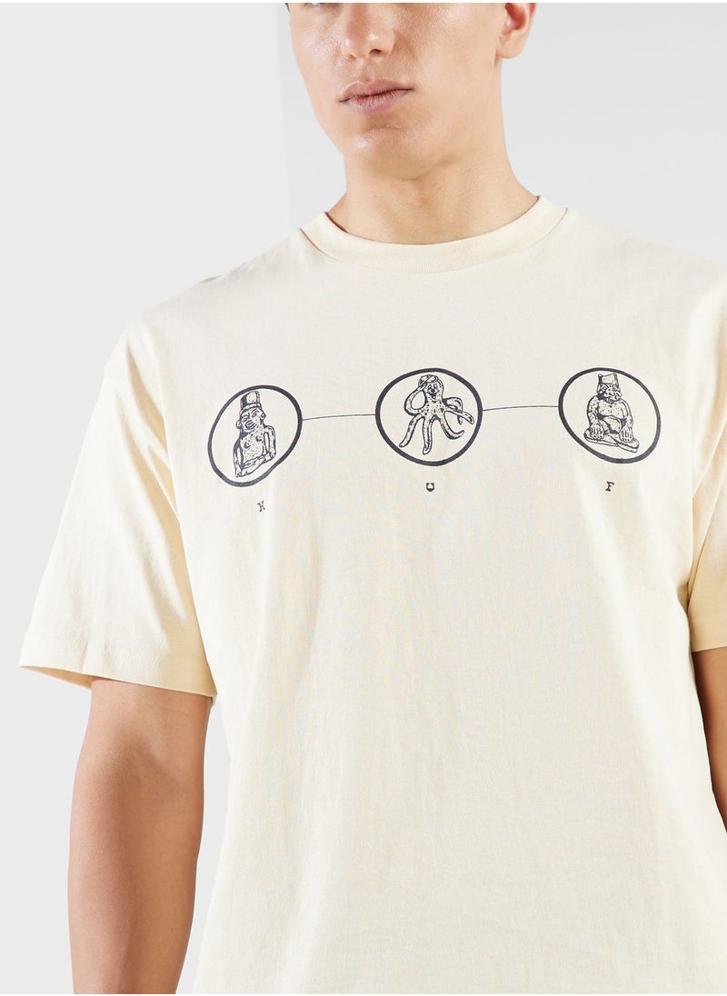 HUF - Diagram Drawing T-Shirt - Image 1