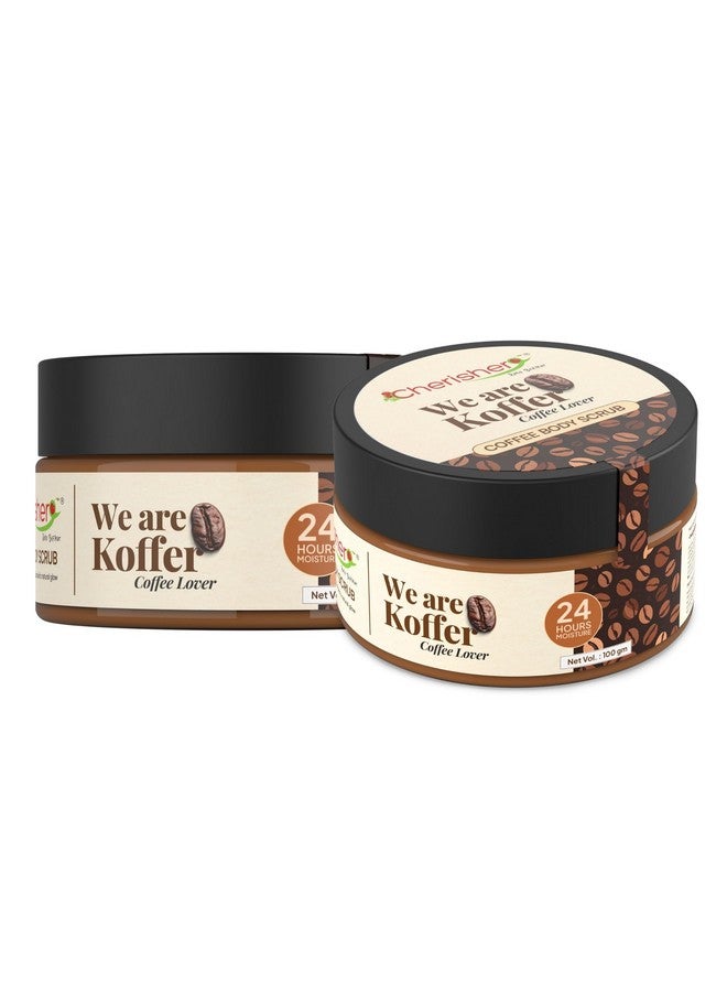 Cherisher Coffee Body Scrub for Tan Removal & Dead Skin | Natural Exfoliating Scrub for Women & Men | Glowing Skin, Smooth Texture | For All Skin Types | 100gm Unisex Skincare - Image 1