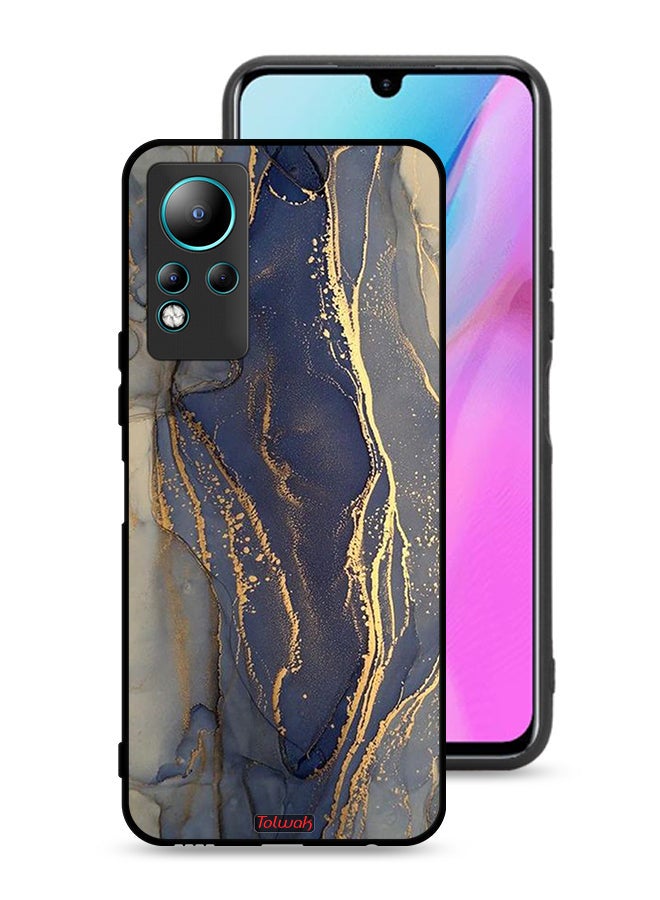 Tolwak Infinix Note 11 Protective Case Cover Gliter Marble Pattern - Image 1