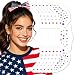 Mysense Red White and Blue Glitter Freckles Face Tattoo4th of July Outfits and Accessories for Women KidsPatriotic USA Flag Star Freckles for Independence Day 250 Anniversary6Pcs - Image 2